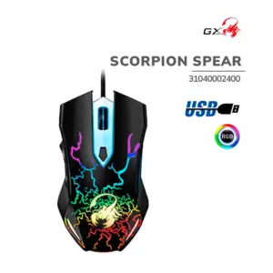 MOUSE GENIUS GX SCORPION SPEAR GAMING BLACK