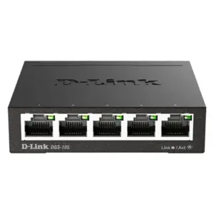 D-LINK DGS-105 SWITCH 5 puertos Gigabit RJ-45 10/100/1000 Mbps