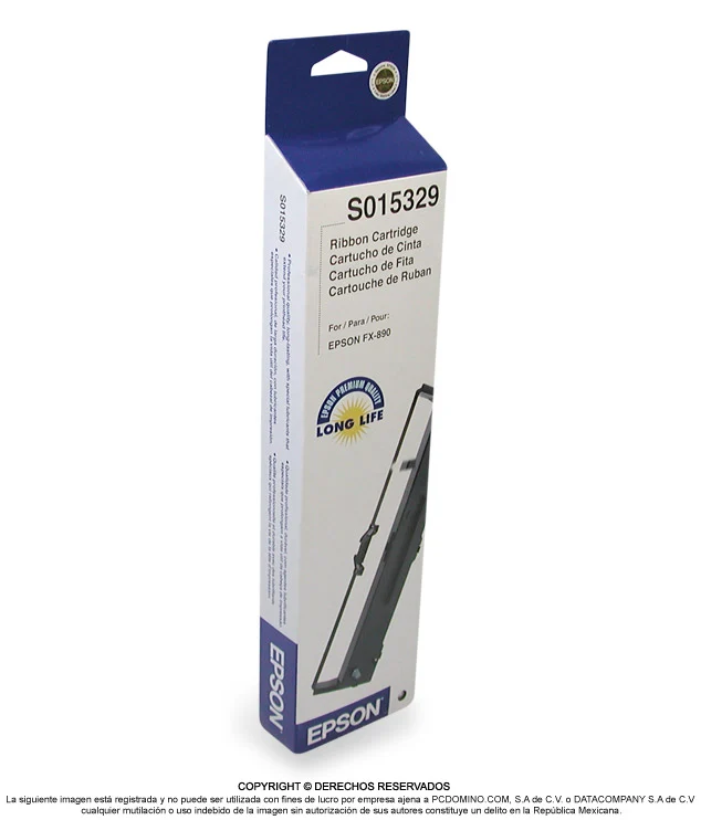 Cartucho de cinta de tela genuino Epson S015329 FX-890 (negro)