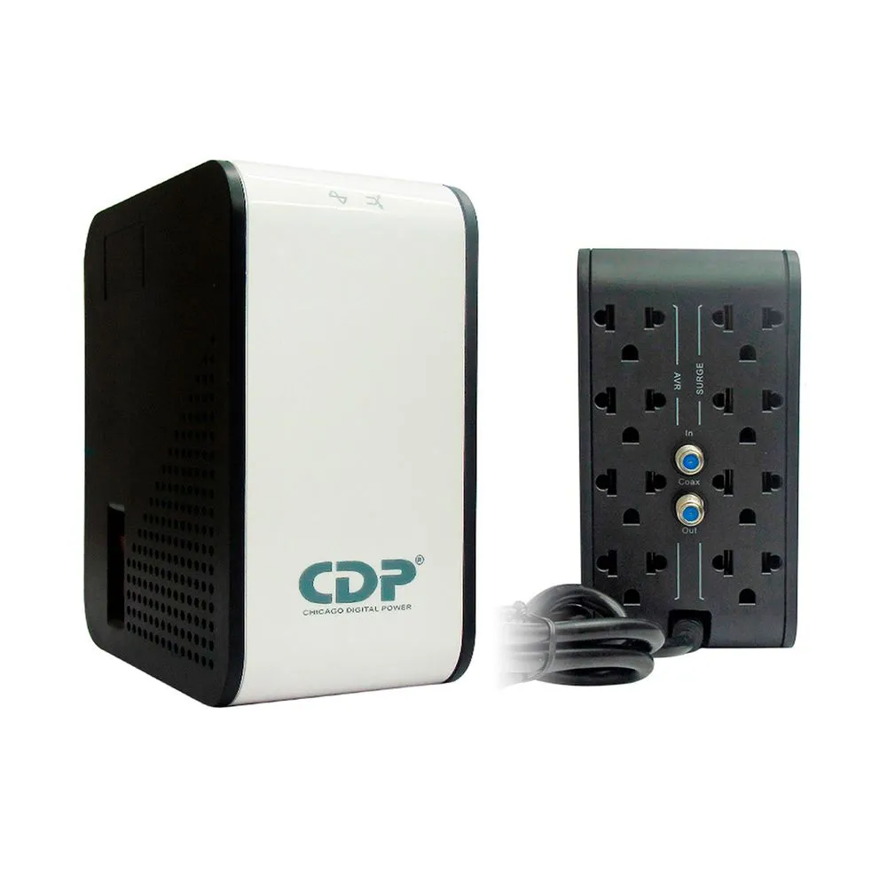 Estabilizador CDP 1000VA (500w) R2C-AVR1008I 8 tomas 220v - Imagen 2