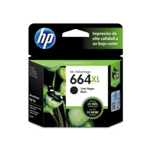 Cartucho de tinta HP 664XL Negro (F6V31AL)