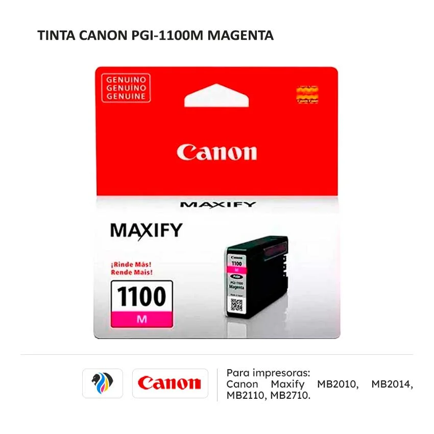 Cartucho de Tinta Canon PGI 1100 Magenta