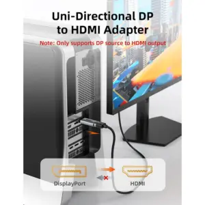 Adaptador de DisplayPort macho a HDMI hembra 4K 60Hz - CABLETIME | CP21A