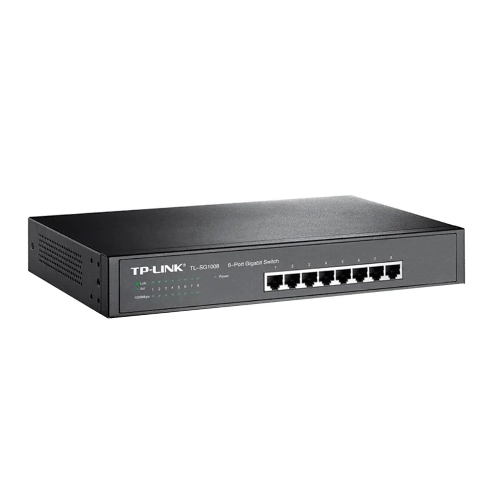 SWITCH TP-LINK TL-SG1008 8 PUERTOS GIGABIT 10/100/1000MBPS NEGRO - Imagen 2