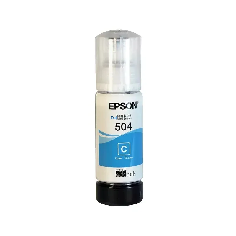 Tinta Epson T504220-AL Ecotank L4150 / L4160 / L4260 / L6270 / L6171 / L6191 / L14150 Color Cyan - Imagen 2