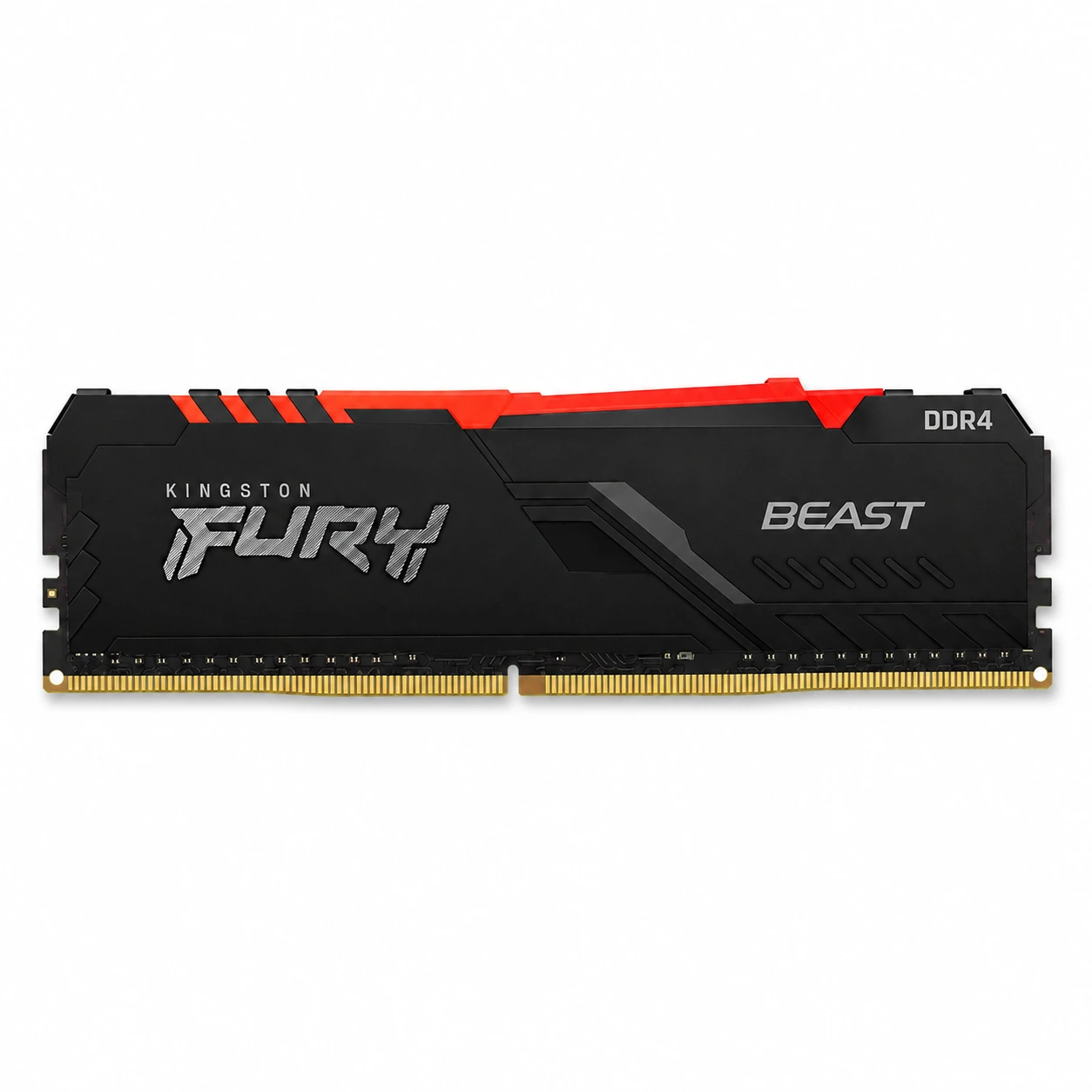 MEMORIA RAM KINGSTON DDR4 8GB, RGB, FRECUENCIA 3600 MHZ, FURY BEAST NEGRO, PARA PC DE ESCRITORIO