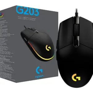 MOUSE LOGITECH G203 LIGHTSYNC GAMING BLACK
