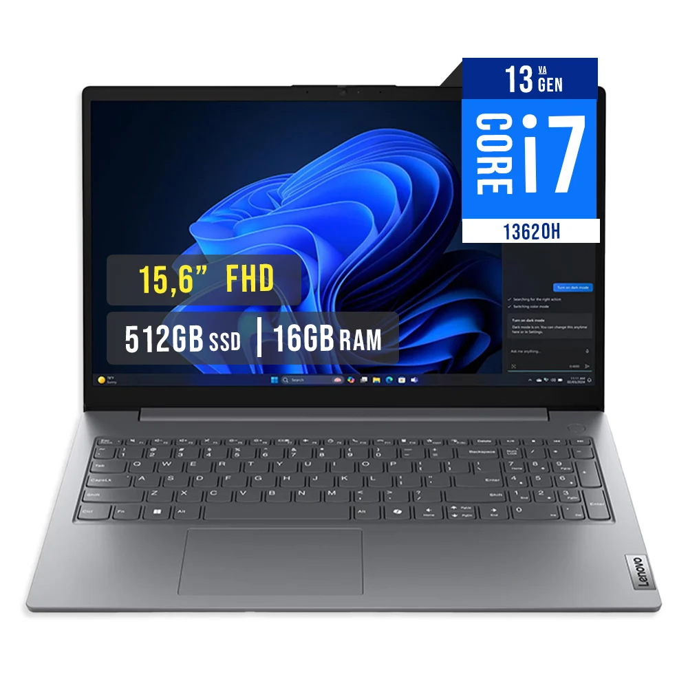 LAPTOP LENOVO V15 G5 IRL 15.6' FHD INTEL CORE I7-13620H 16GB DDR5 512GB SSD