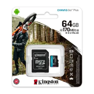 MICROSDXC KINGSTON CANVAS GO! PLUS SDCG3 - 64GB
