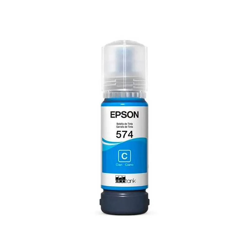 Botella de Tinta Epson 574 Cyan T574220 - Imagen 2