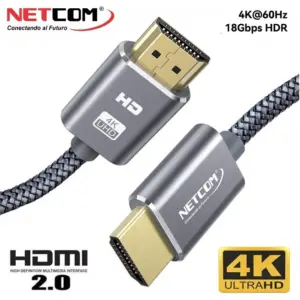Cable Hdmi 2.0 1.8 Metros Netcom Ultra Hd 3d 4k 60hz 2160p