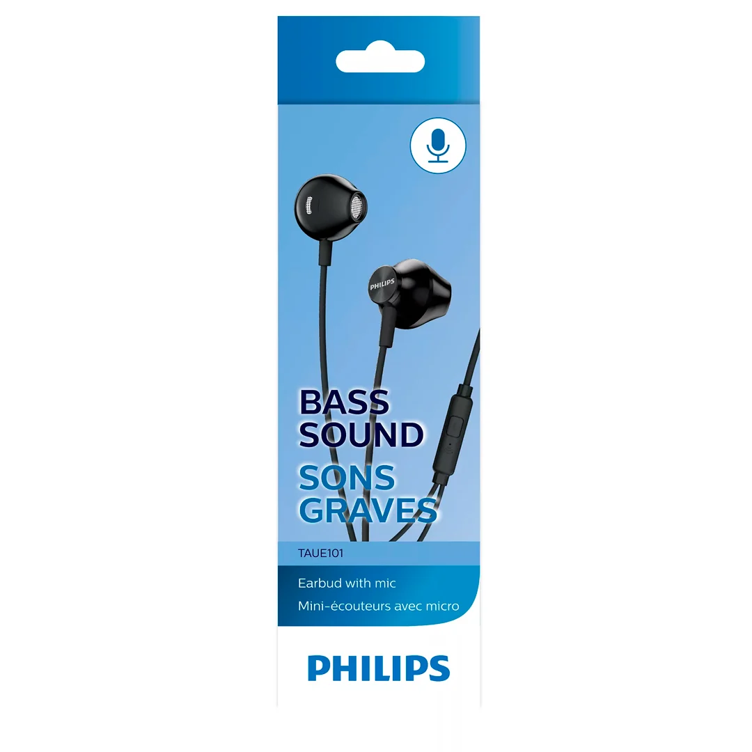 AUDÍFONOS PHILIPS IN-EAR TAUE101BK - Imagen 2