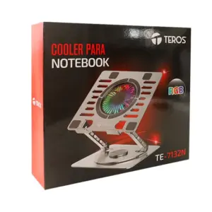 Base Ventilador Cooler Pad de Aluminio Teros TE7132N para Notebook