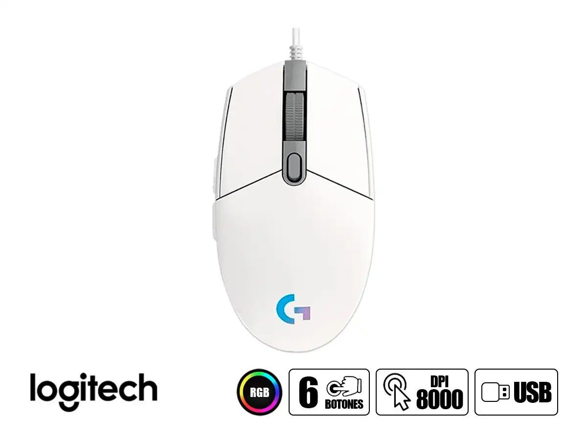 MOUSE LOGITECH G203 LIGHTSYNC GAMING - Imagen 2