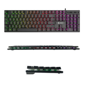 TECLADO GAMER USB TE4072 BK