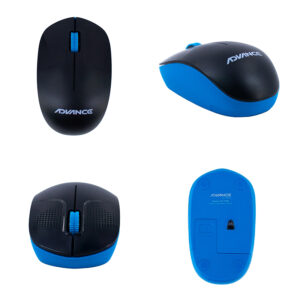 MOUSE WIRELESS ADV1238 BLUE